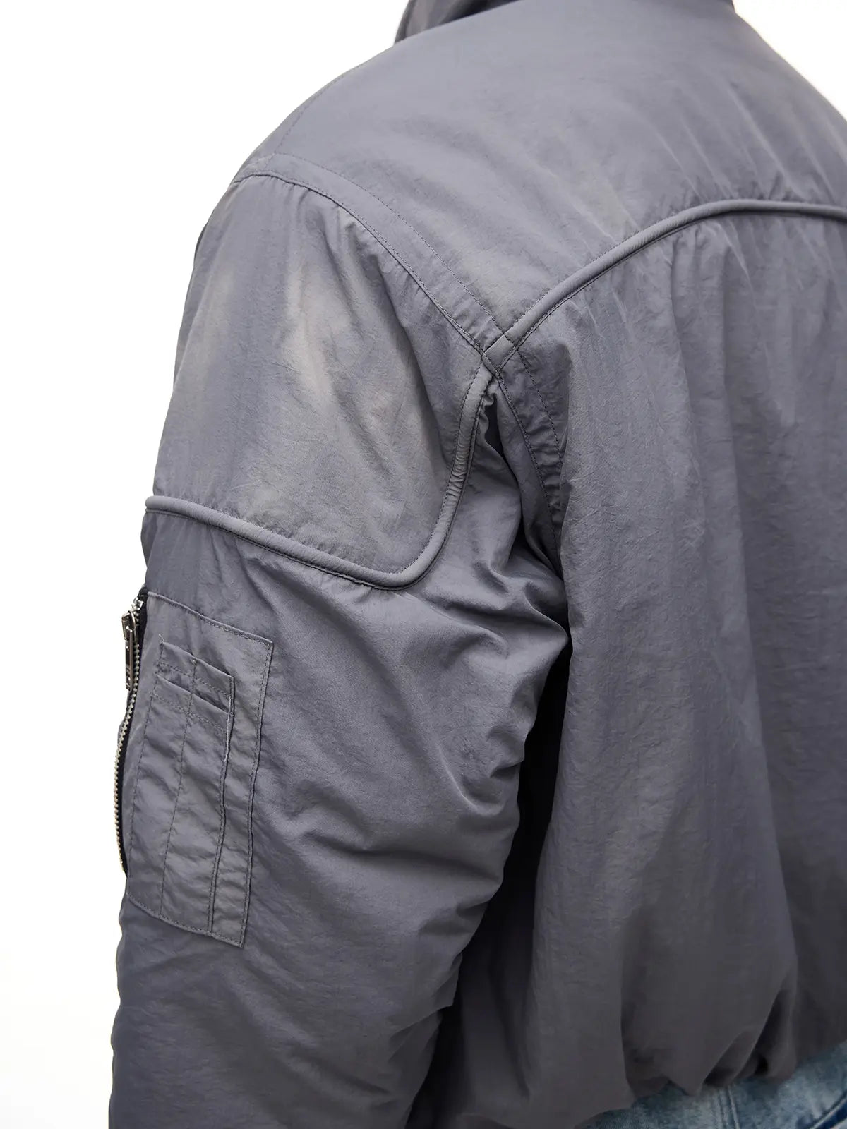 Peoplesense Tie-Dyed Gradient Button Cotton Jacket