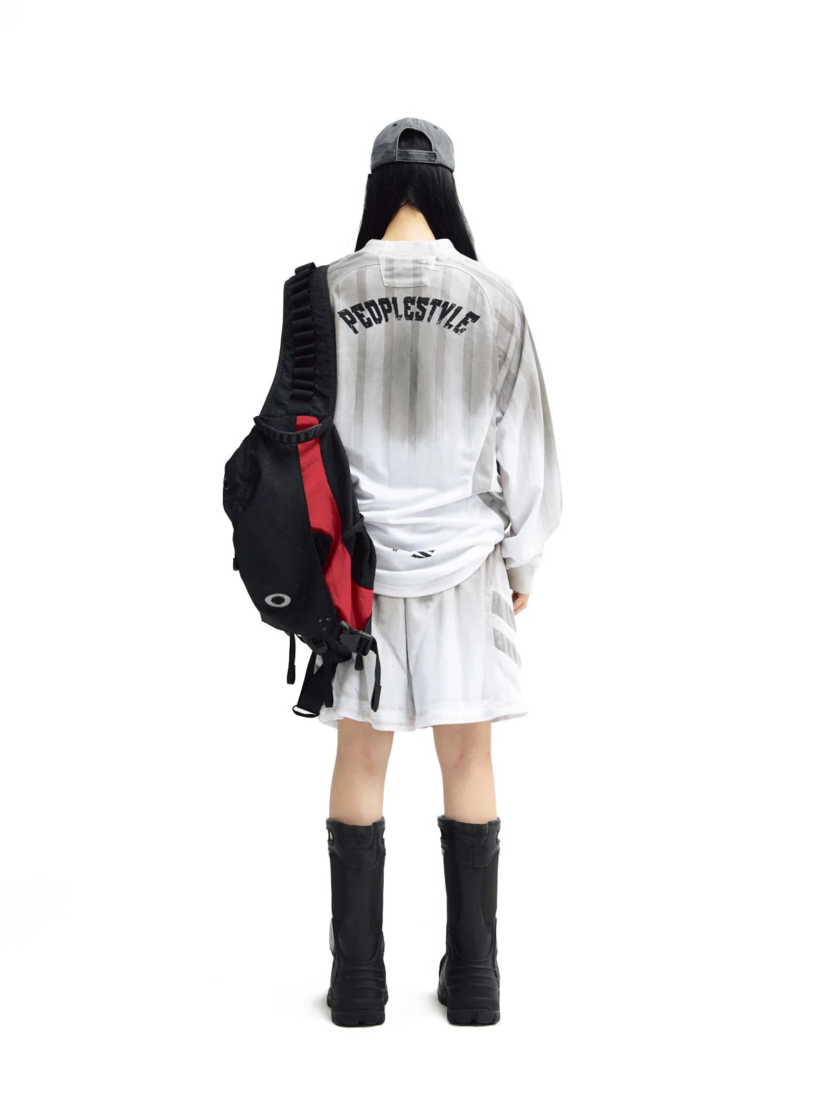 Peoplesense Tie-Dye Blokecore Style Racing Sweatshirt