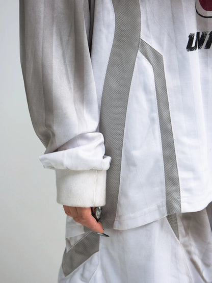 Peoplesense Tie-Dye Blokecore Style Racing Sweatshirt