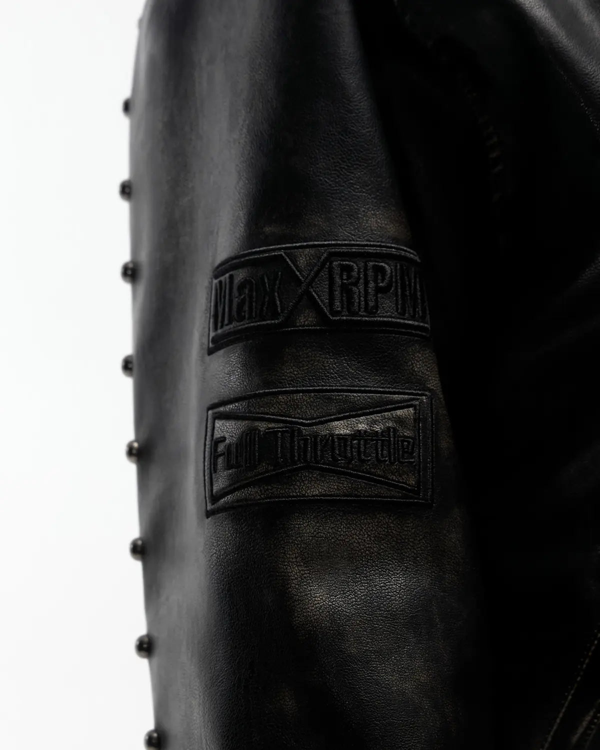 Peoplesense Vintage Rub-Off Racer Appliqué Jacket