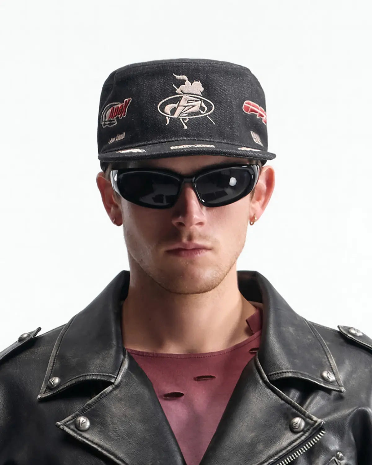 Peoplesense Vintage Raw Denim Flat-Top Cap