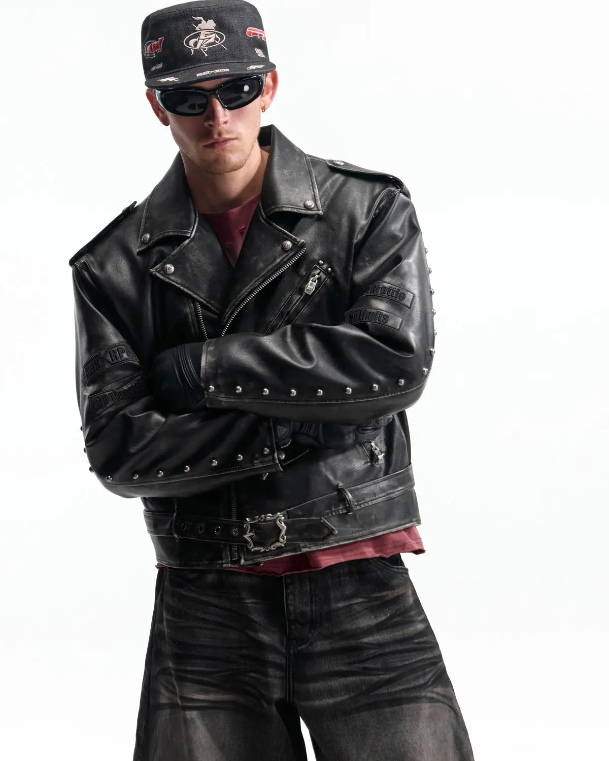 Peoplesense Vintage Raw Denim Flat-Top Cap