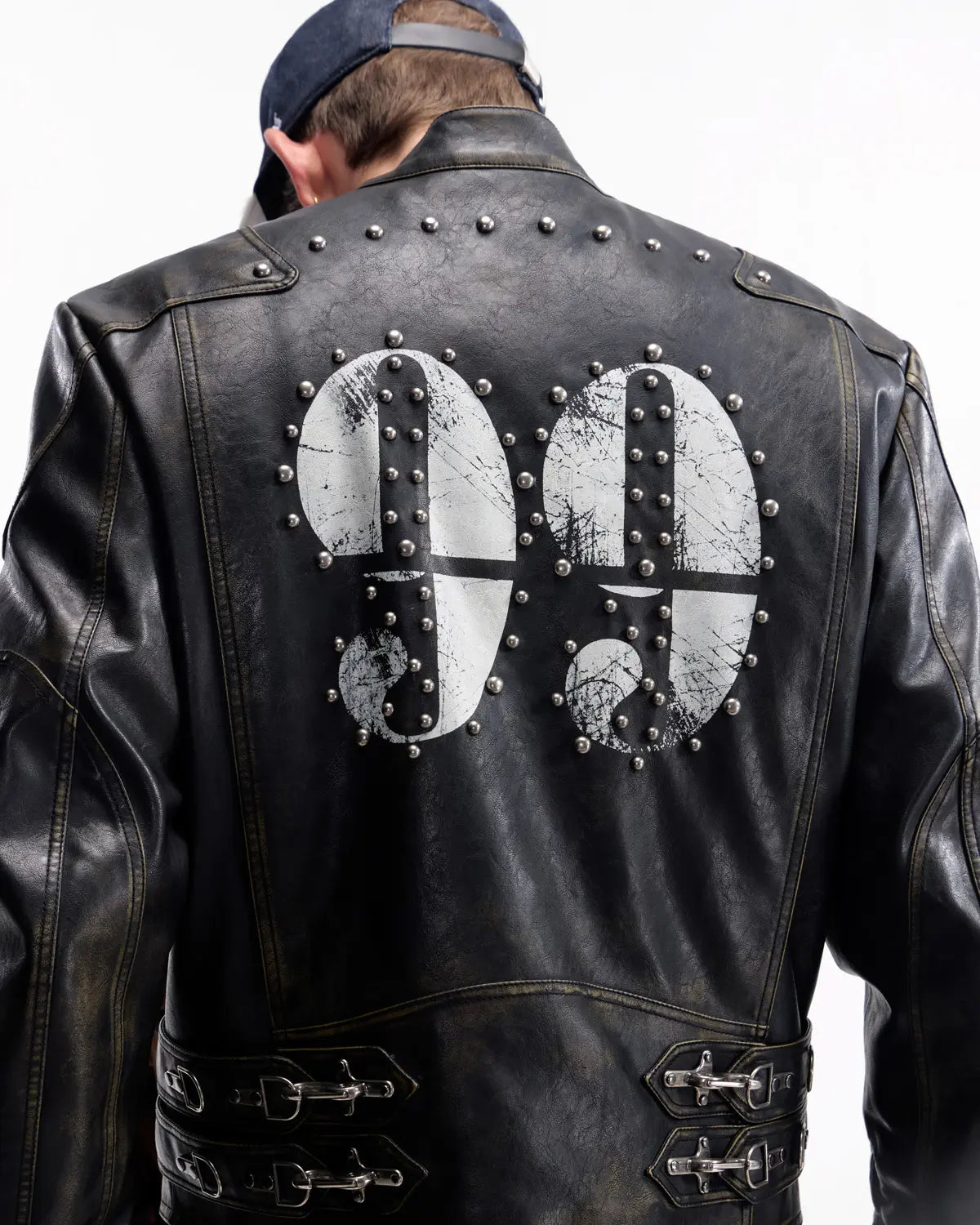 Peoplesense Vintage Rub-Off Racing Moto Jacket