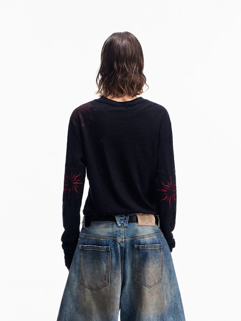 Peoplesense Embroidered Henley Sleeve T-Shirt