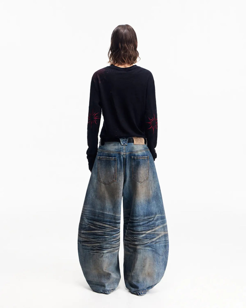 Peoplesense Washed Curved Jeans