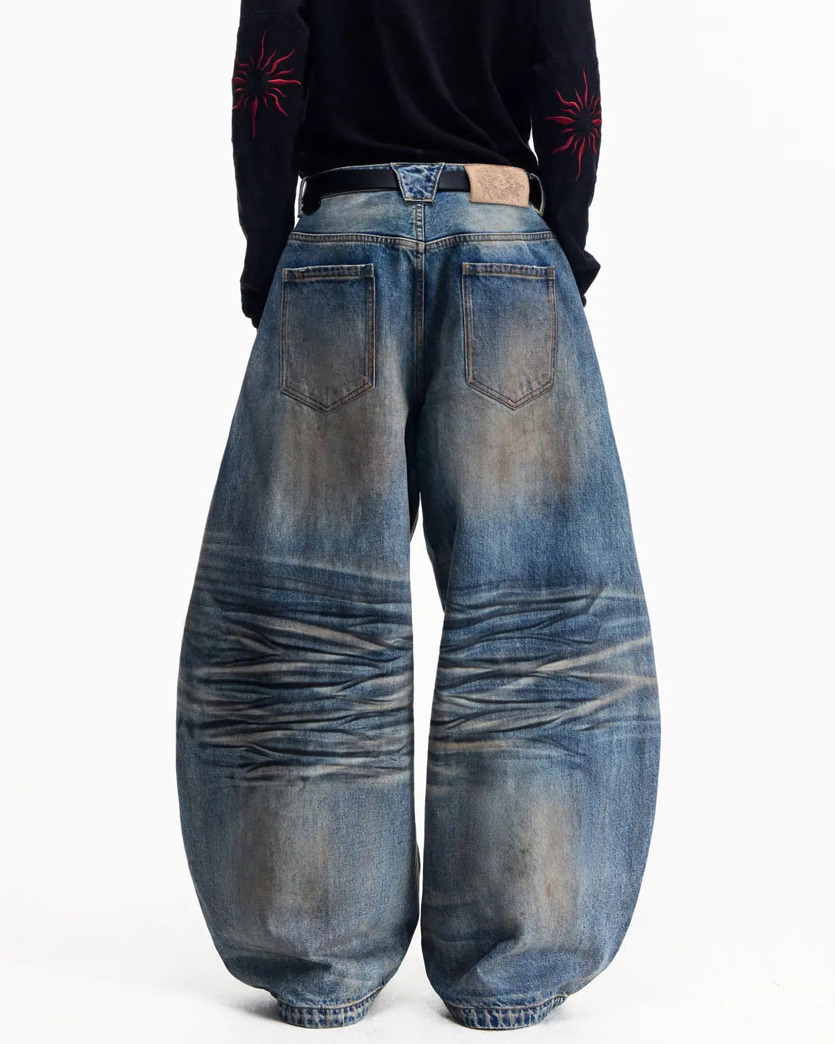 Peoplesense Washed Curved Jeans