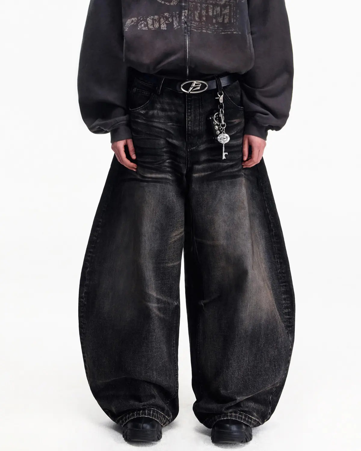 Peoplesense Washed Curved Jeans