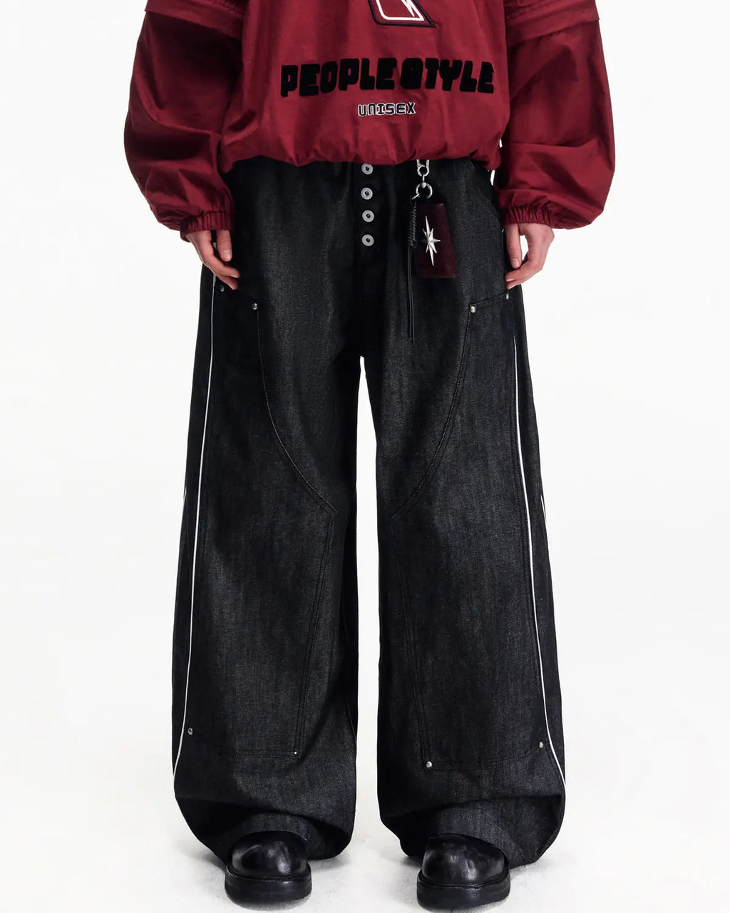 Peoplesense Red Selvedge Straight Raw Denim Jeans