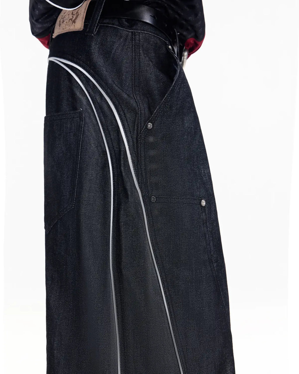 Peoplesense Red Selvedge Straight Raw Denim Jeans