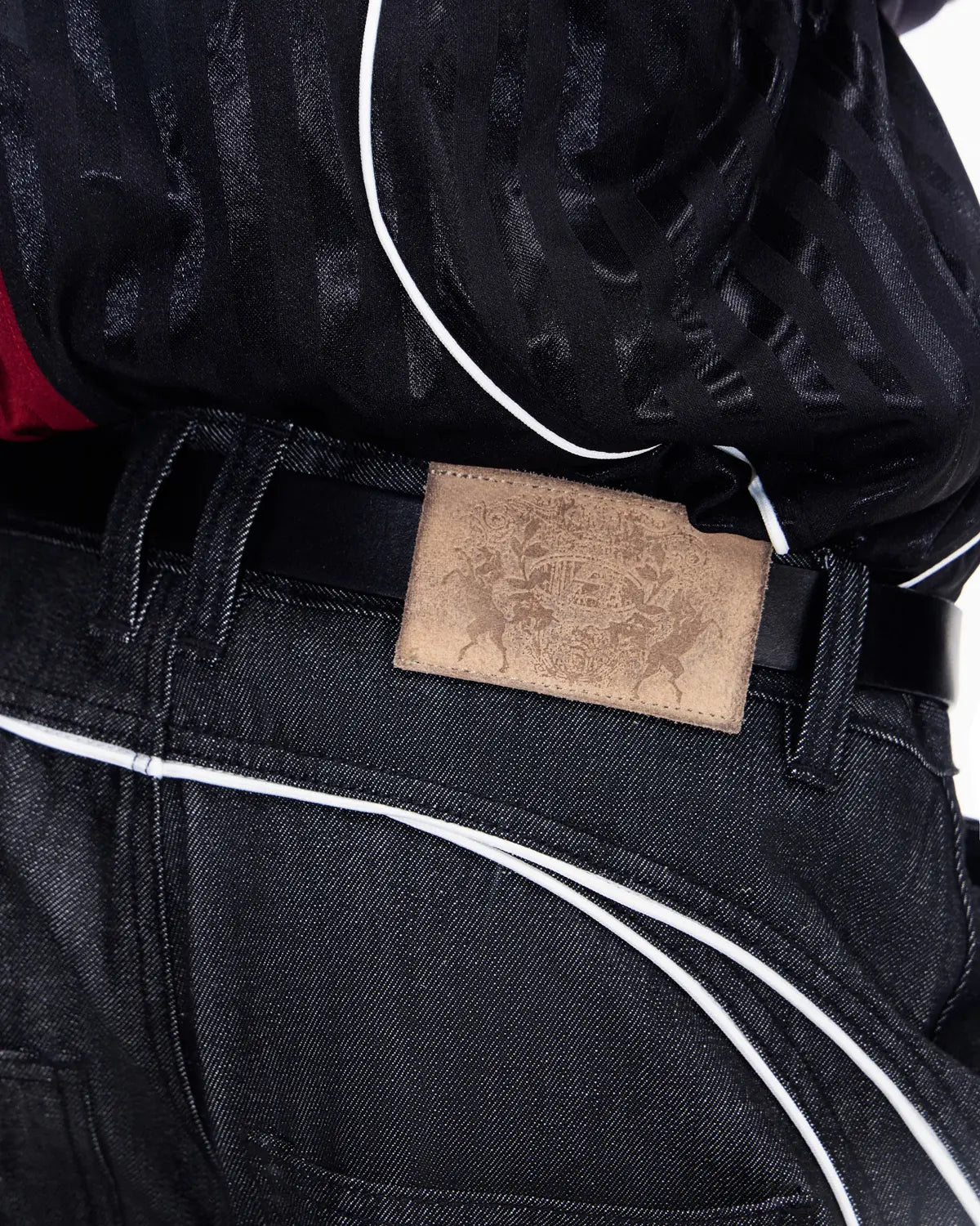 Peoplesense Red Selvedge Straight Raw Denim Jeans