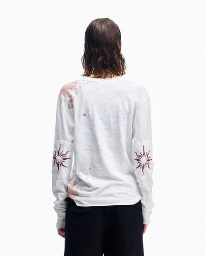 Peoplesense Embroidered Henley Sleeve T-Shirt