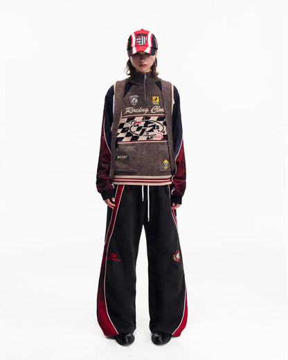 Peoplesense Multitone Melange Moto Knit Gilet