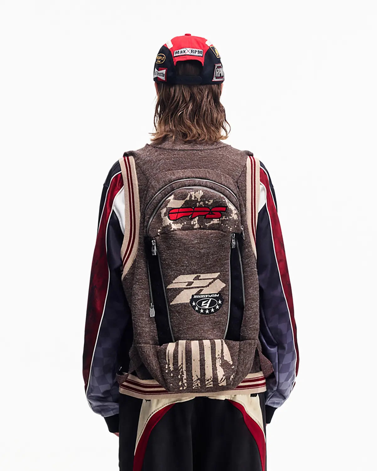 Peoplesense Multitone Melange Moto Knit Gilet