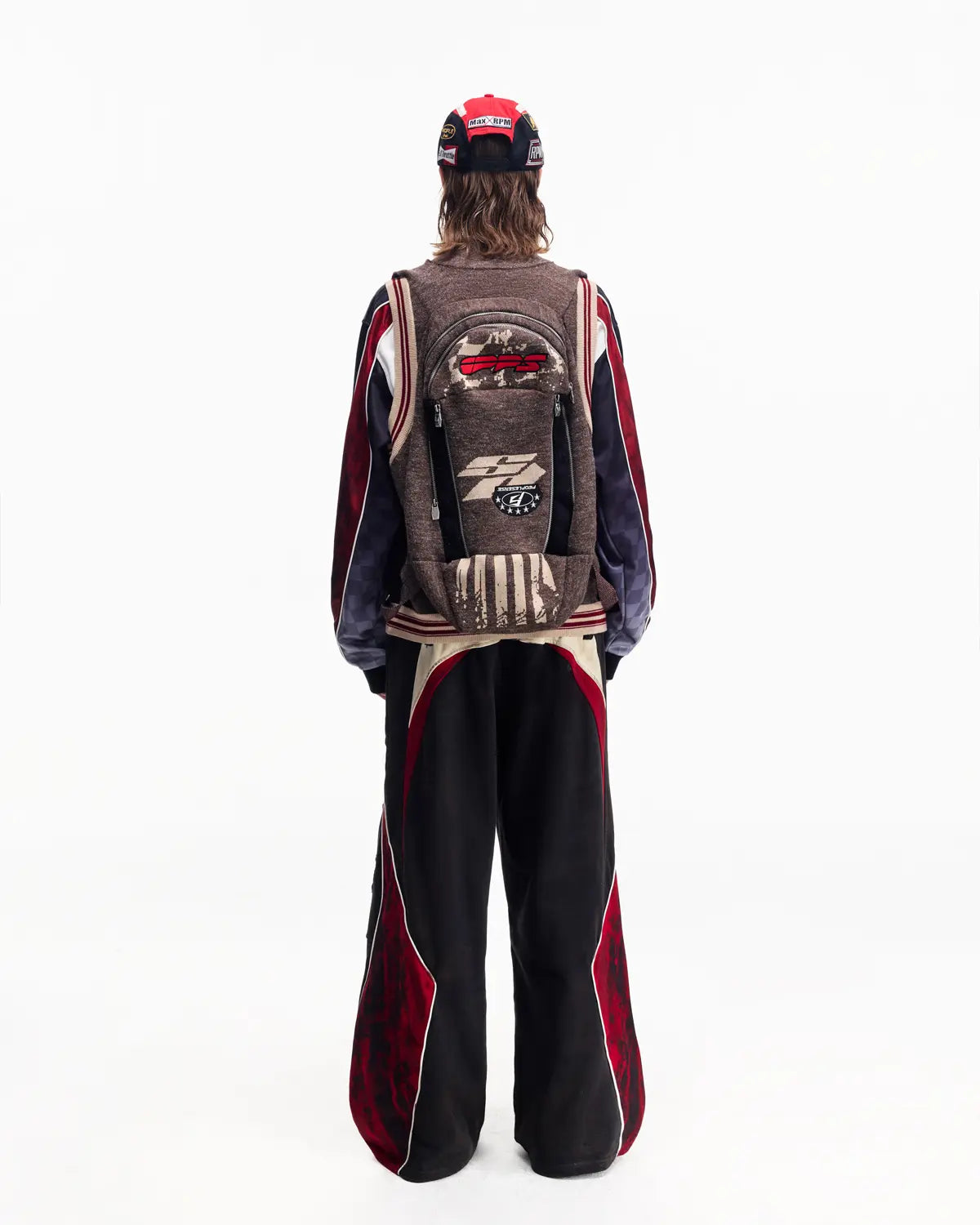 Peoplesense Multitone Melange Moto Knit Gilet