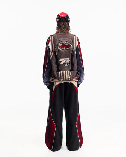 Peoplesense Multitone Melange Moto Knit Gilet