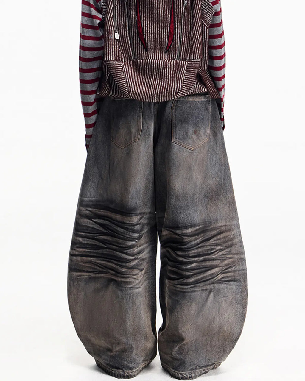 Peoplesense Washed Curved Jeans