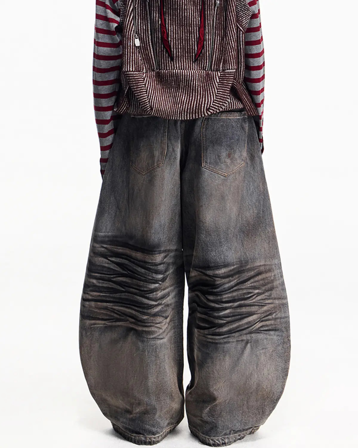 Peoplesense Washed Curved Jeans