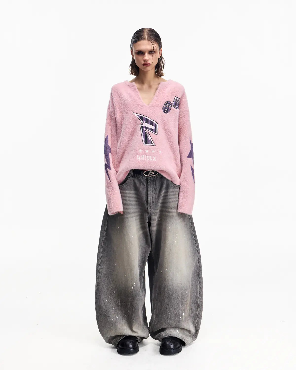 Peoplesense Oversized V-neck Sweater