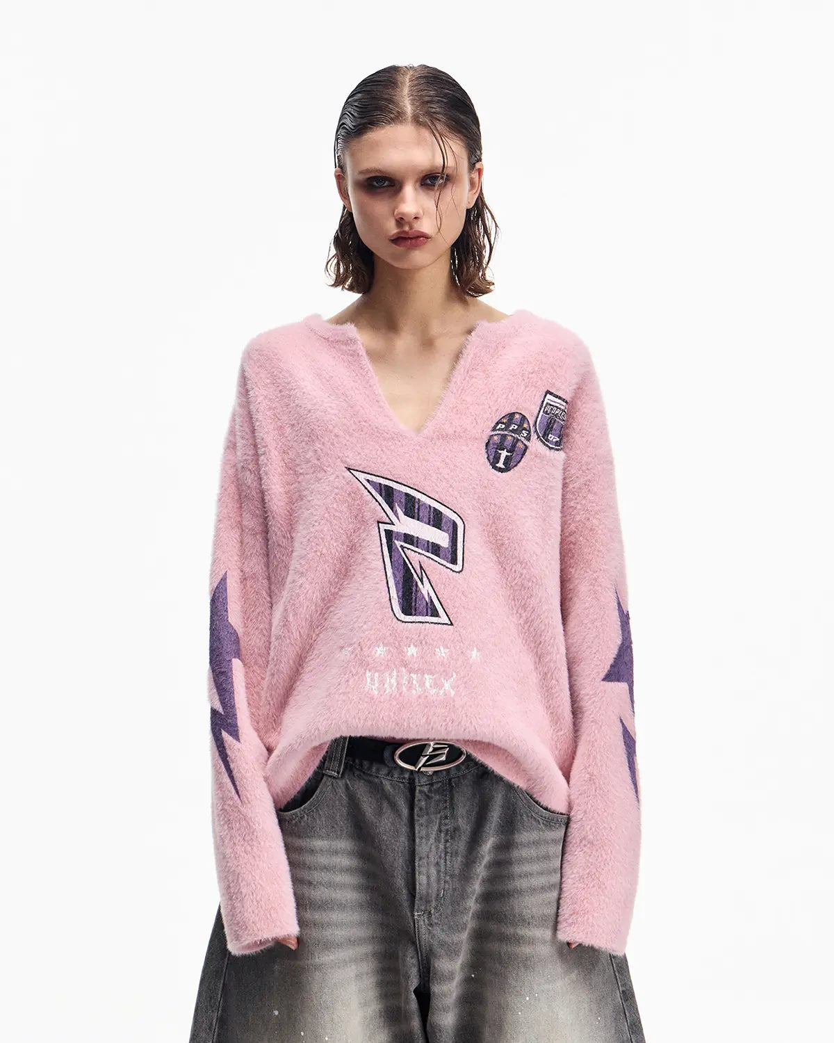Peoplesense Oversized V-neck Sweater