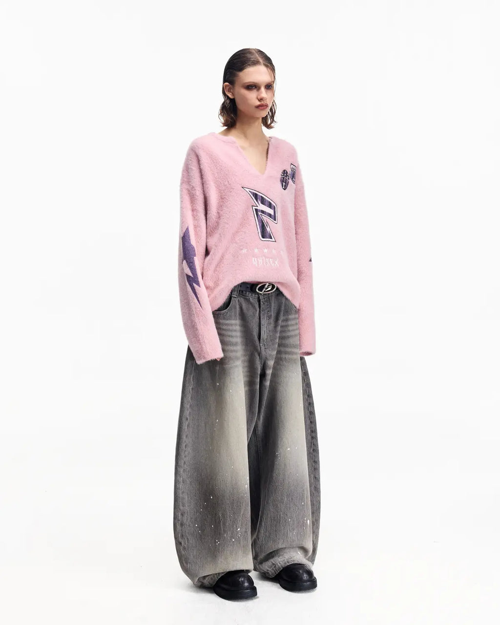 Peoplesense Oversized V-neck Sweater