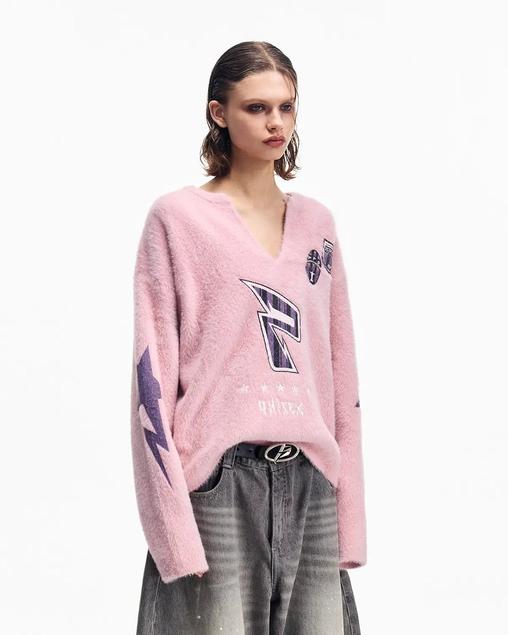 Peoplesense Oversized V-neck Sweater