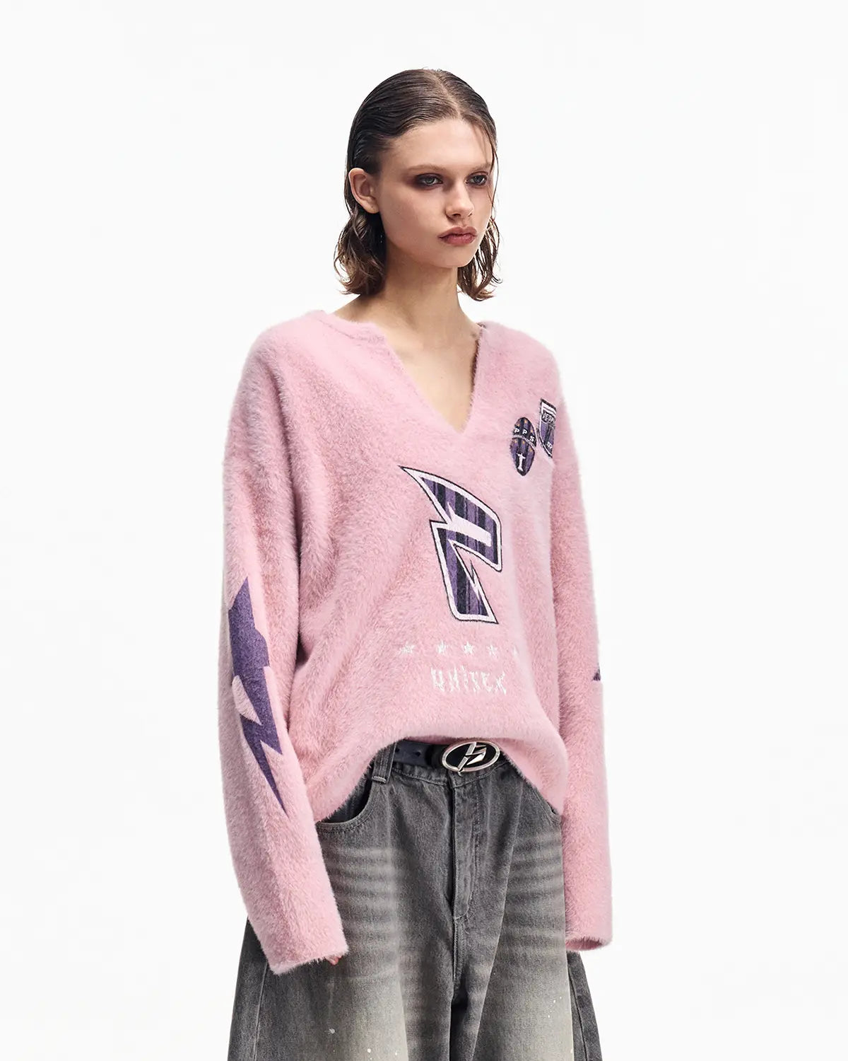 Peoplesense Oversized V-neck Sweater