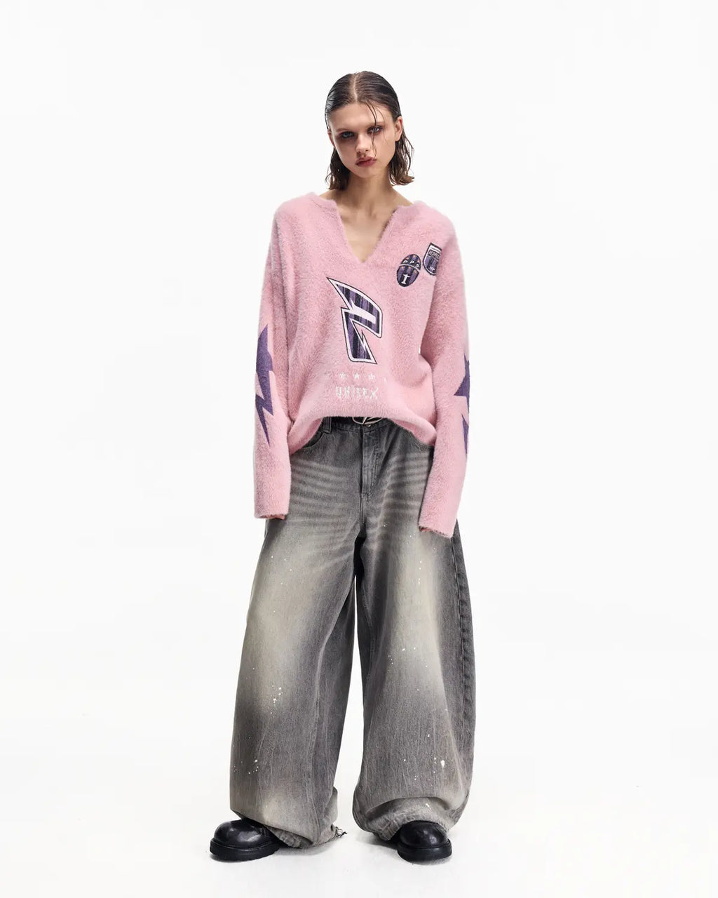 Peoplesense Oversized V-neck Sweater