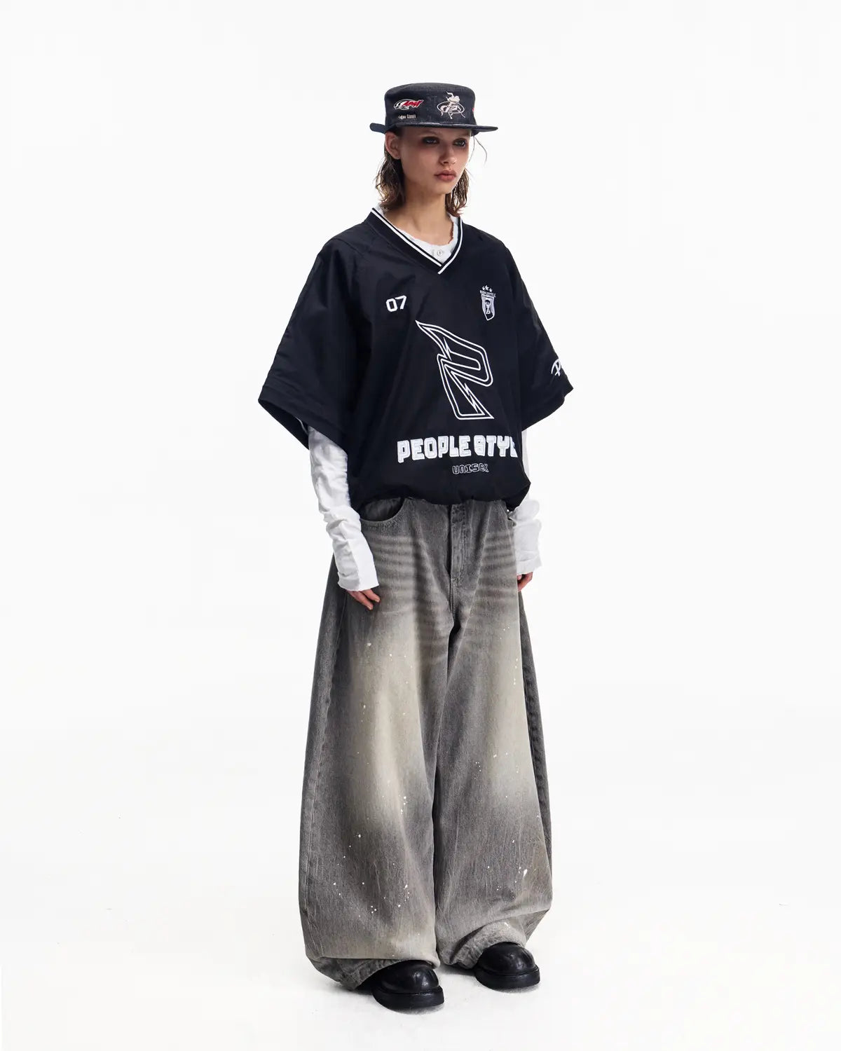 Peoplesense Embroidered Oversized Sweatshirt