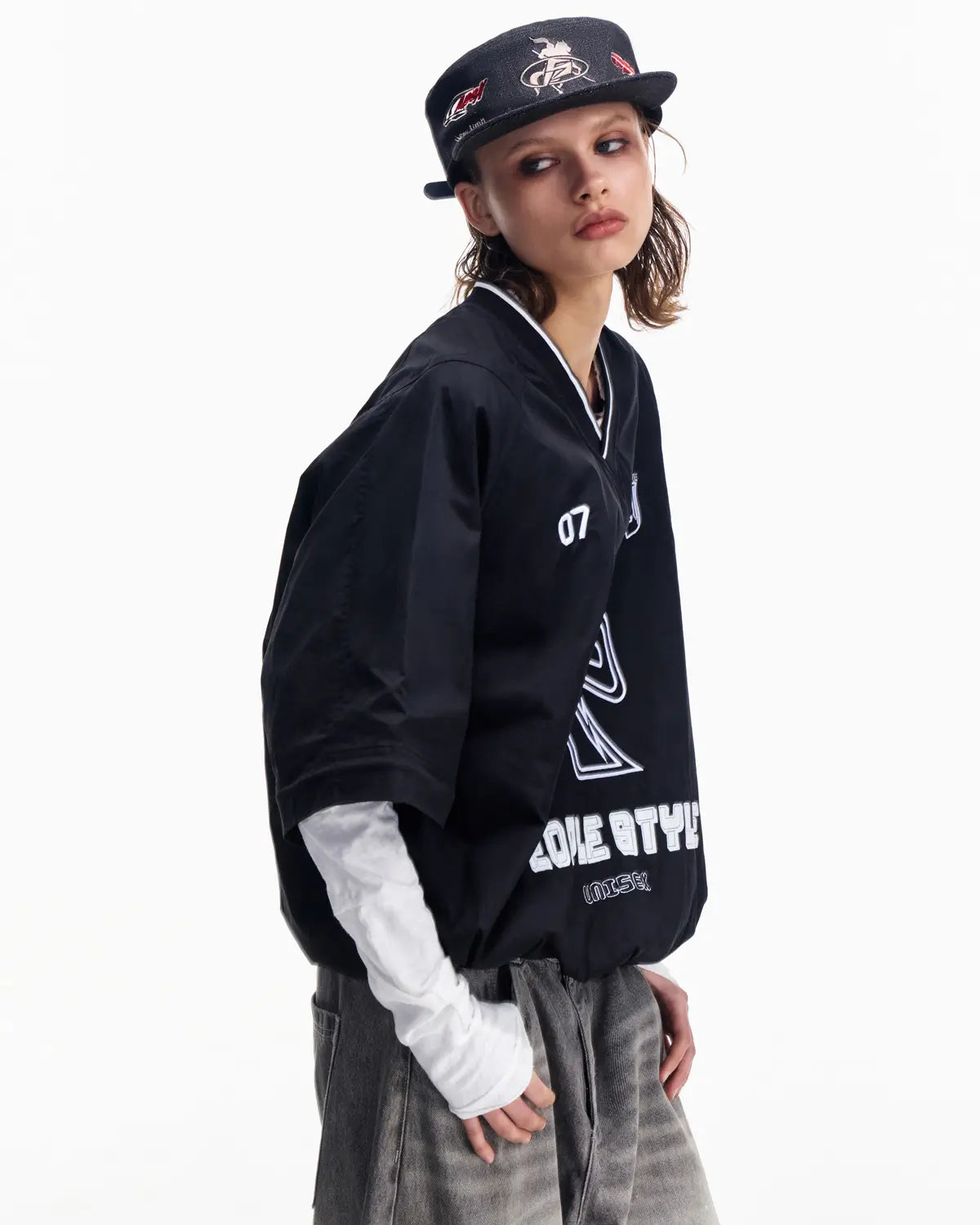 Peoplesense Embroidered Oversized Sweatshirt