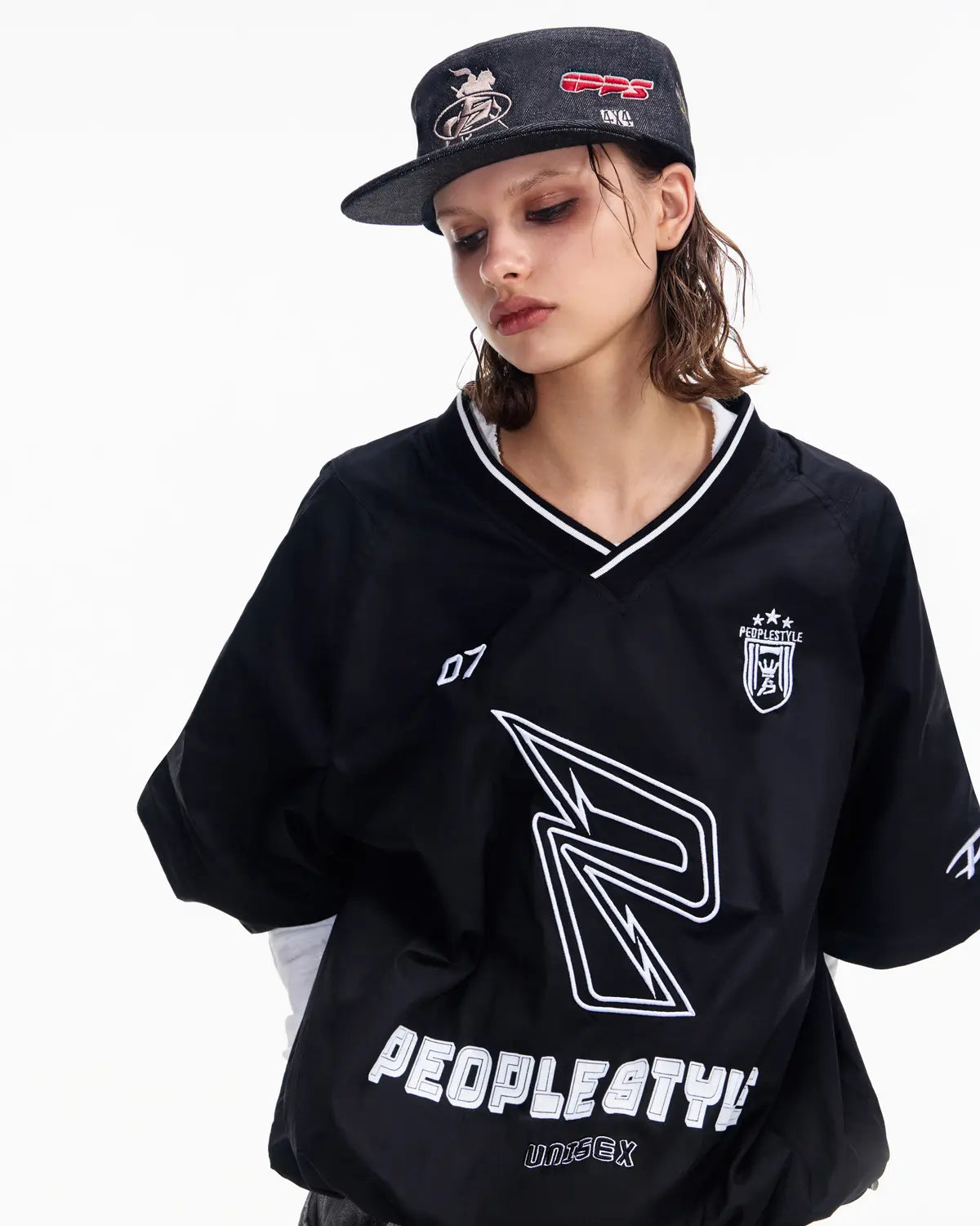 Peoplesense Embroidered Oversized Sweatshirt