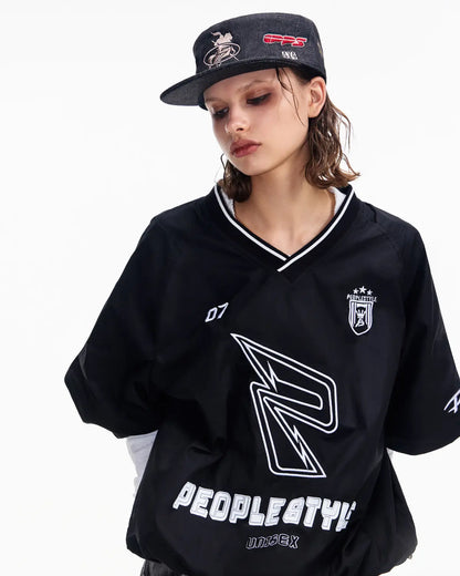 Peoplesense Embroidered Oversized Sweatshirt