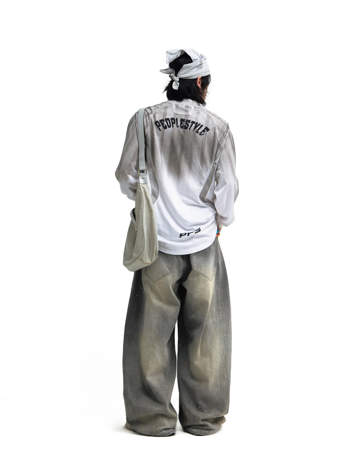 Peoplesense Tie-Dye Blokecore Style Racing Sweatshirt