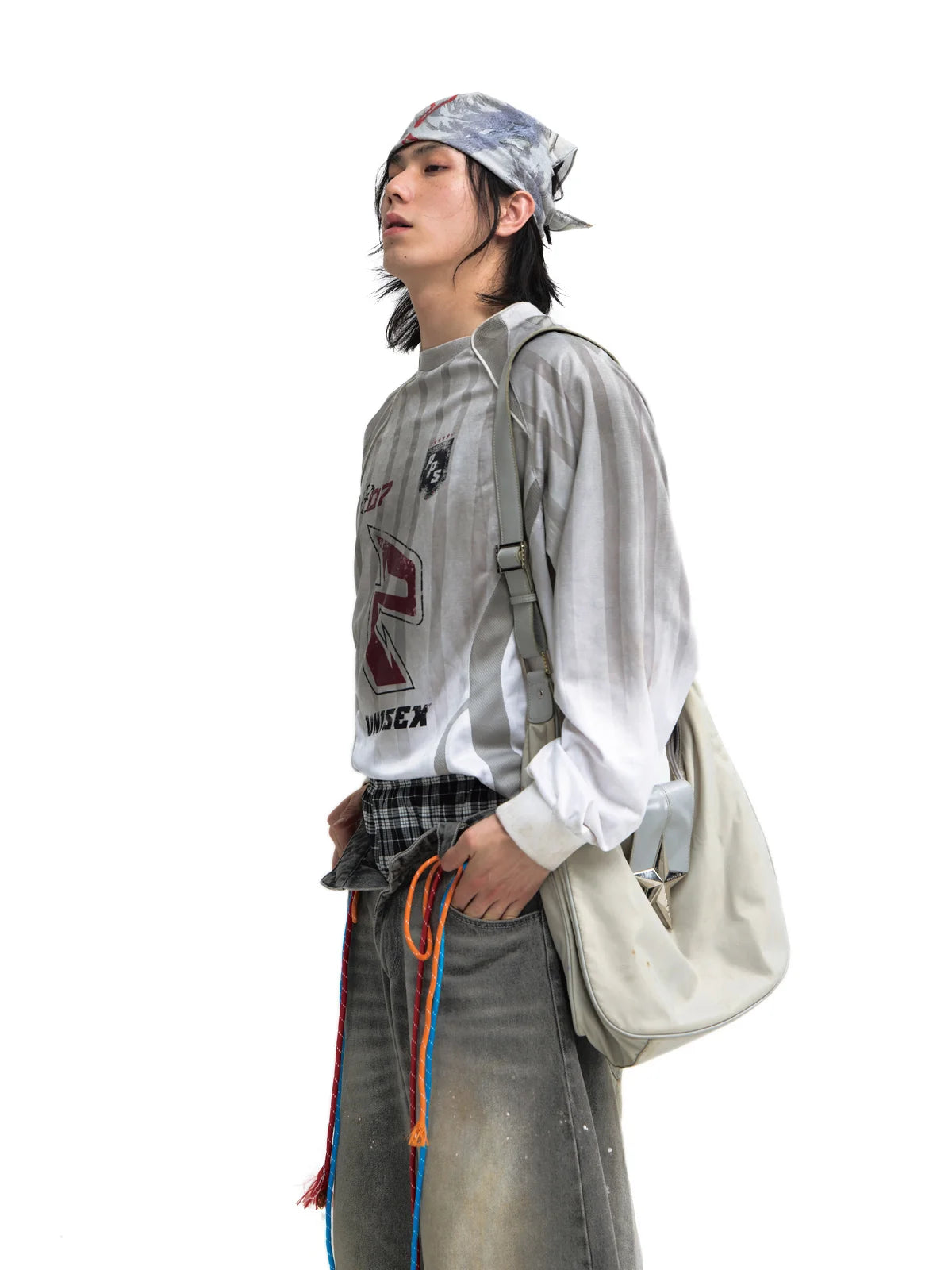 Peoplesense Tie-Dye Blokecore Style Racing Sweatshirt