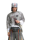 Peoplesense Tie-Dye Blokecore Style Racing Sweatshirt