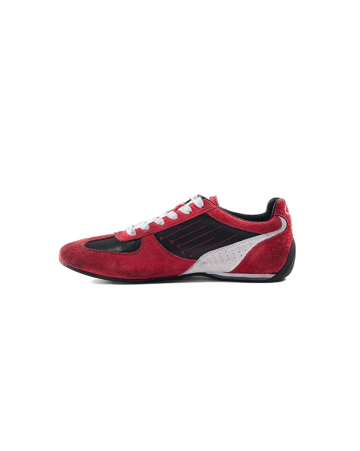 Peoplesense 07 Racer Suede Retro Trainer Red