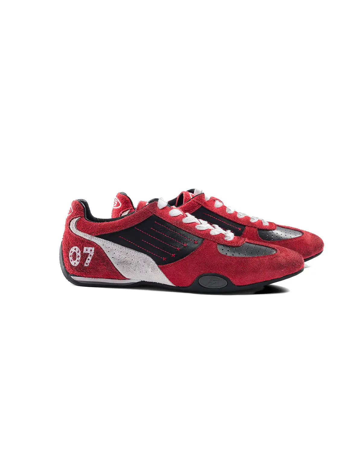 Peoplesense 07 Racer Suede Retro Trainer Red