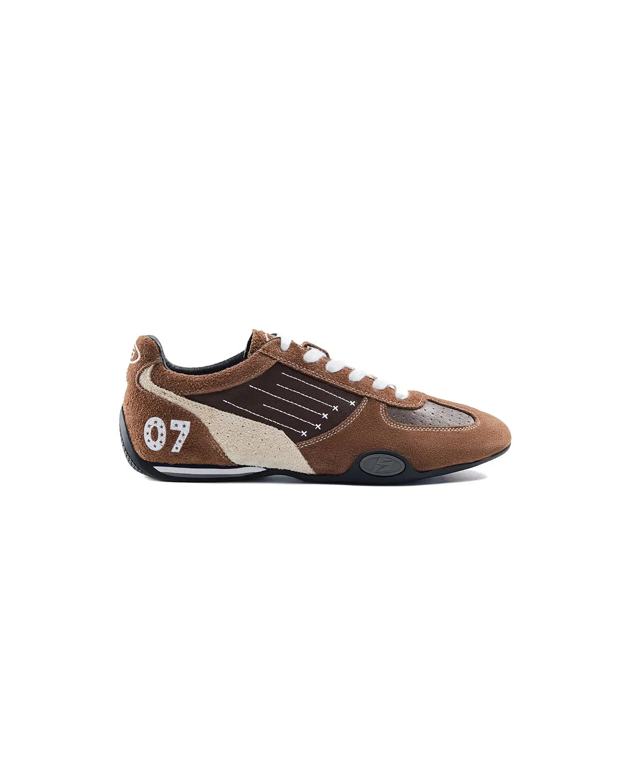 Peoplesense 07 Racer Suede Retro Trainer Brown