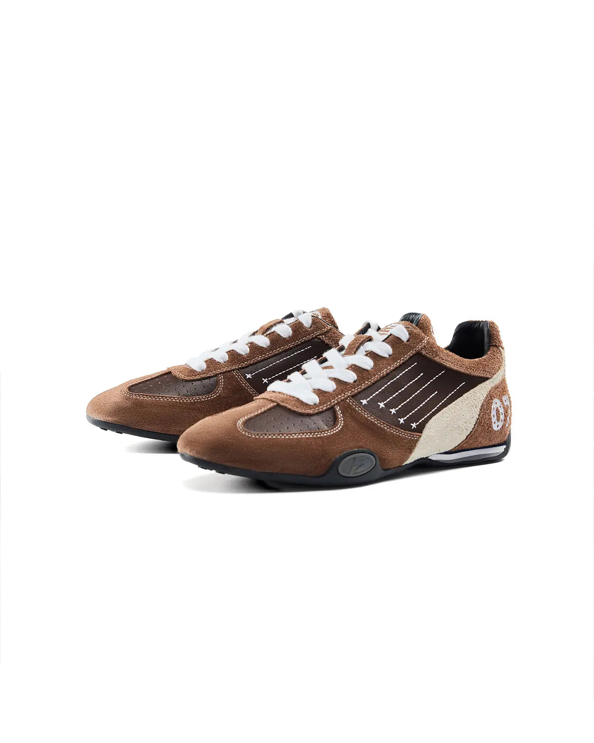 Peoplesense 07 Racer Suede Retro Trainer Brown