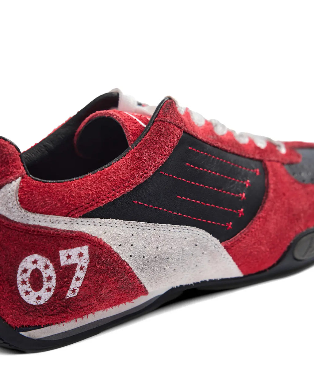 Peoplesense 07 Racer Suede Retro Trainer Red