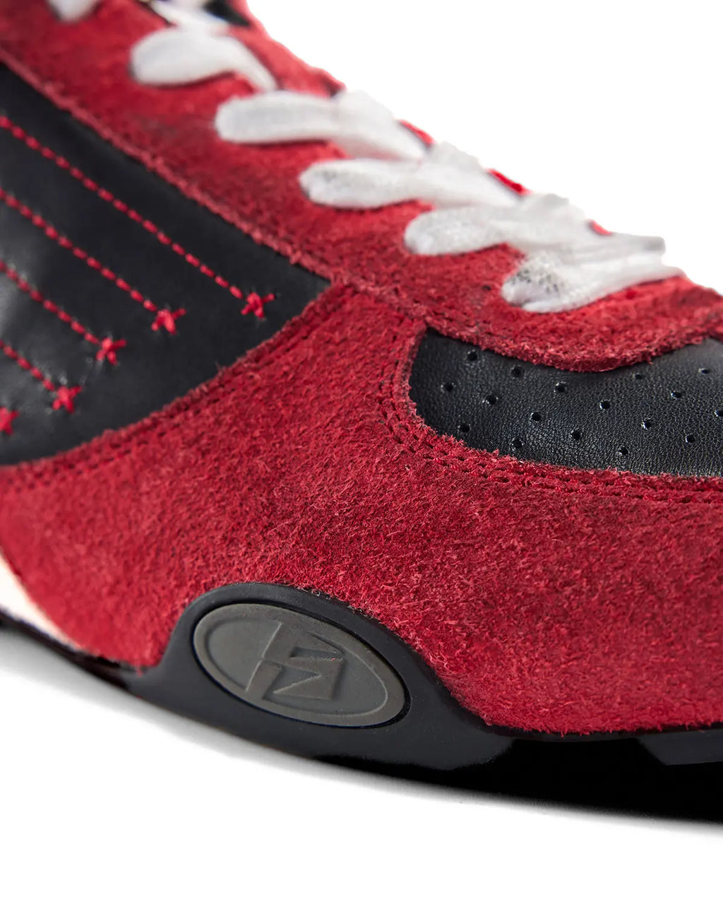 Peoplesense 07 Racer Suede Retro Trainer Red