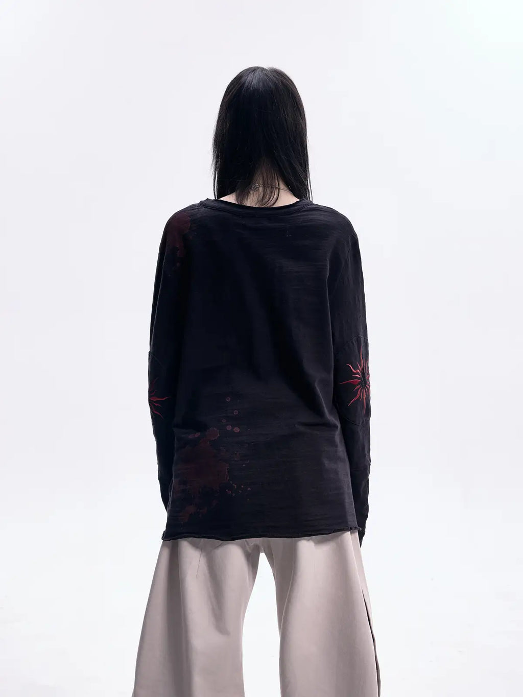 Peoplesense Embroidered Henley Sleeve T-Shirt