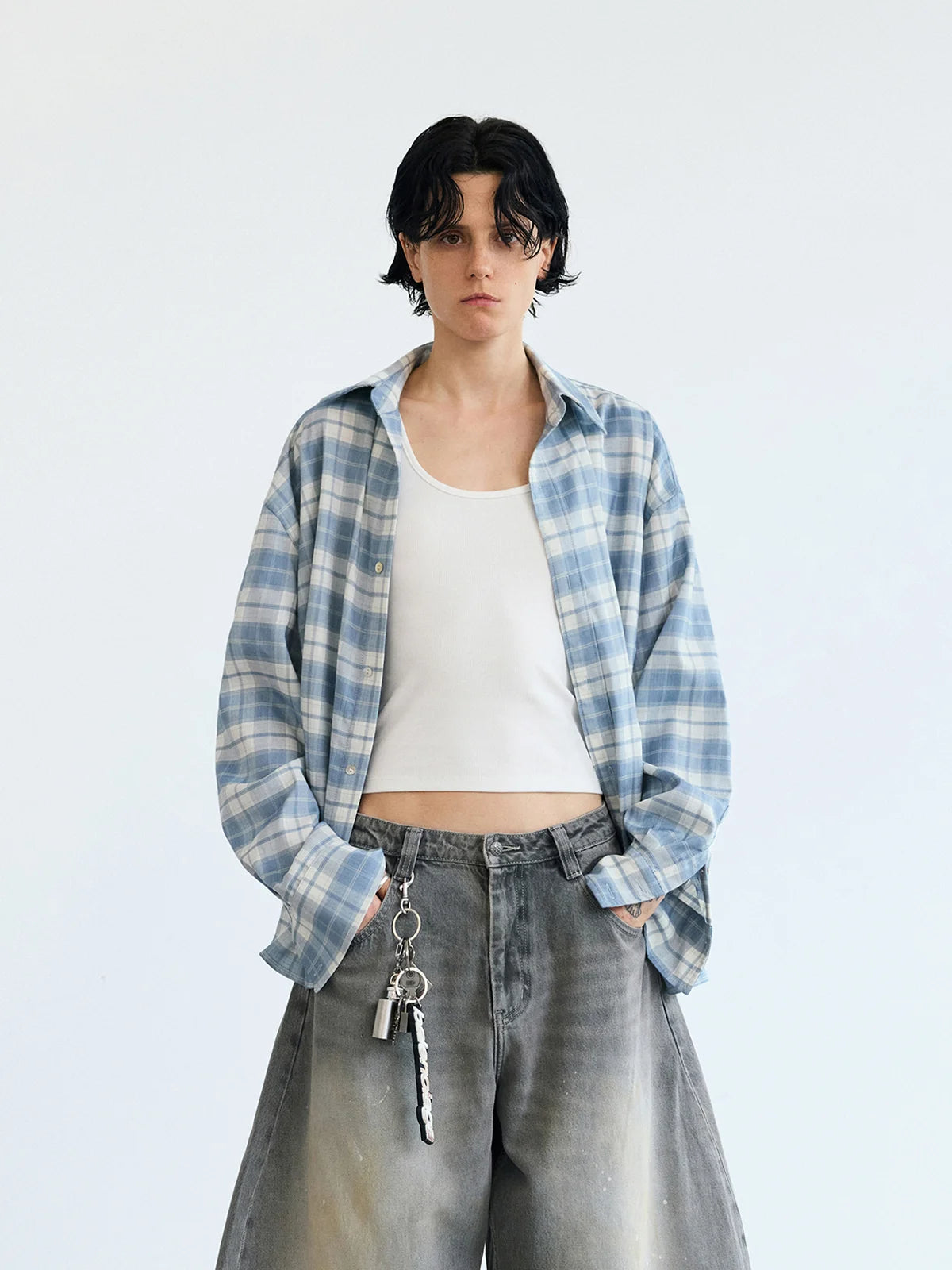 Peoplesense Serene Stripe & Gingham Overshirt