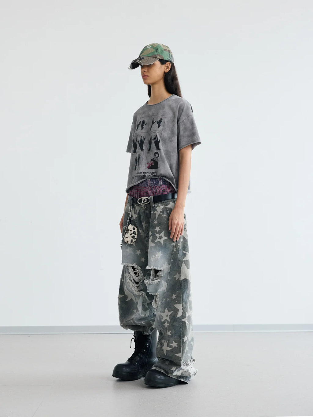 Peoplesense Star Distressed Curve Jeans