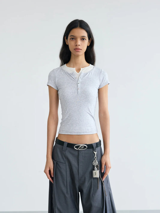 Peoplesense Layered Look Slim Tee