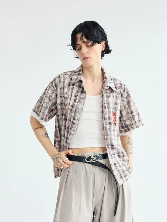 Peoplesense Splatter Eagle Faux Layer Polo