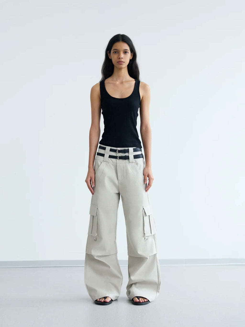 Peoplesense Double Belted Vintage Cargo Pants