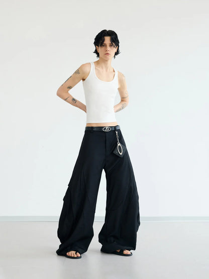 Peoplesense Black 3D Cutting Trousers