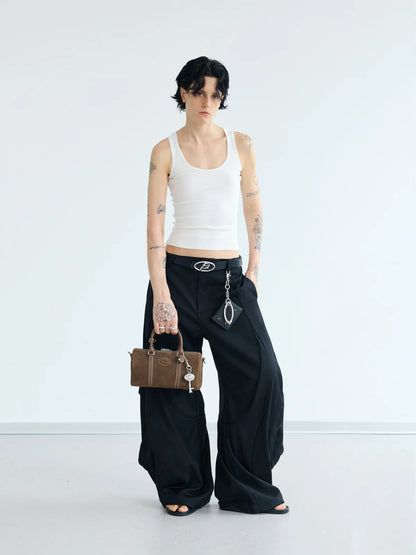 Peoplesense Black 3D Cutting Trousers