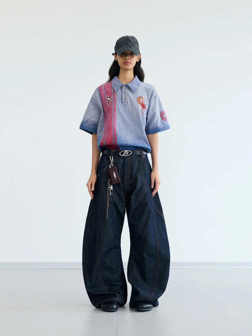 Peoplesense Raw Denim Deconstructed Curved Leg Jeans – peoplesense