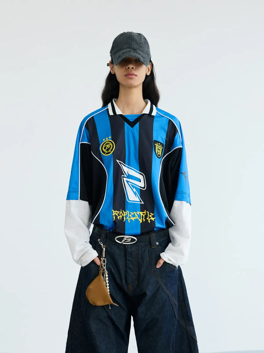 Peoplesense Fake Two Piece Racing Sweatshirt（Limited）